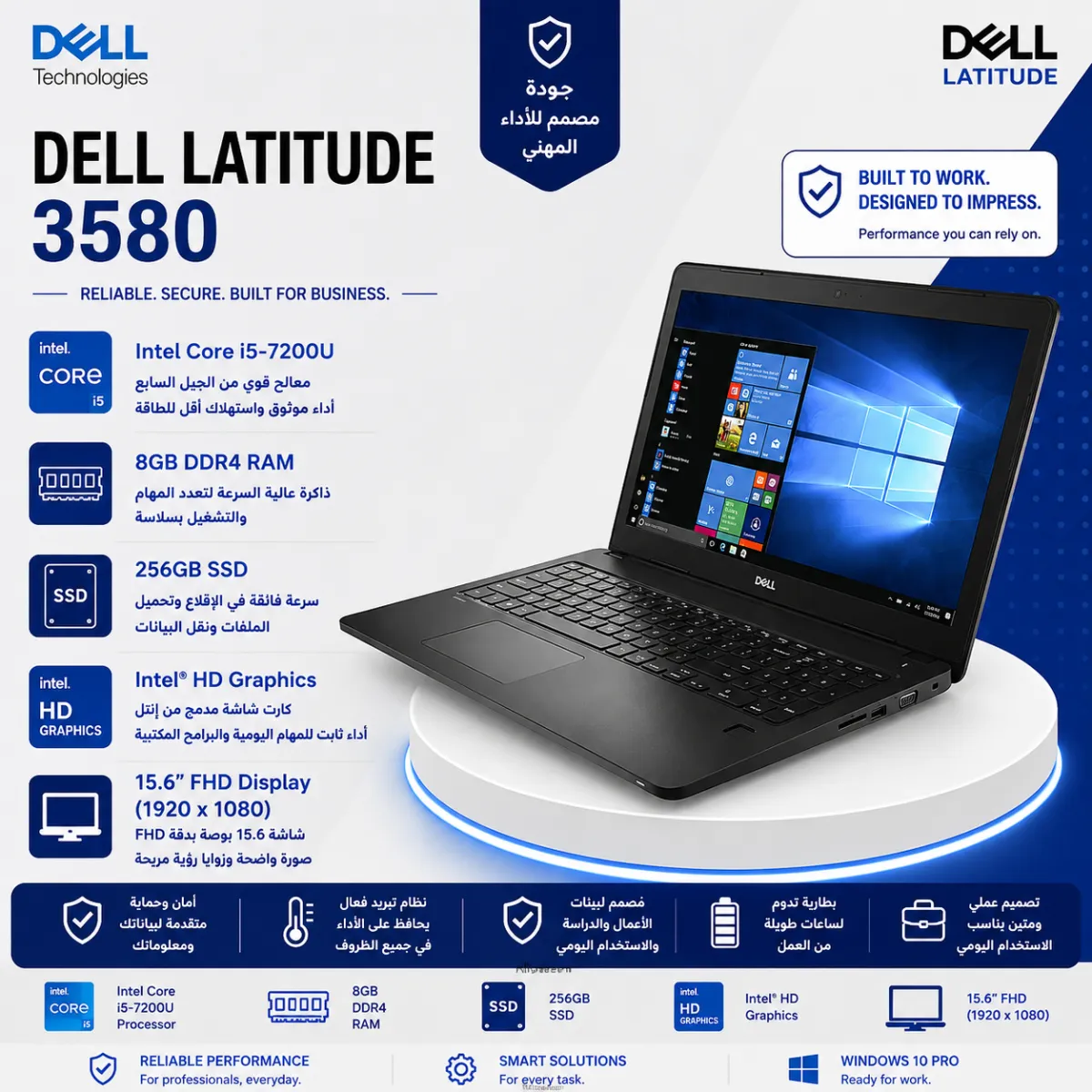 لابتوب Dell Latitude 7490 استيراد فرز أول كسر زيرو